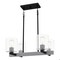 Quoizel Caldwell 4-Light Matte Black Island Light CDW5022MBK - alternate 1